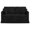 vidaXL Sofa Schwarz Gesamtabmessungen: 138 x 78 x 80 cm (B x T x H)