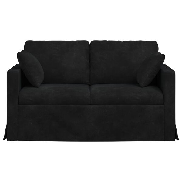 vidaXL Sofa Schwarz Gesamtabmessungen: 138 x 78 x 80 cm (B x T x H)