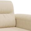 vidaXL 3-Sitzer-Sofa Creme 180 cm Mikrofasergewebe