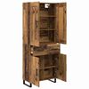 vidaXL Highboard Altholz 69,5 x 34 x 180 cm Holzwerkstoff