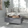 vidaXL Couchtisch Hochglanz-Grau 85x55x31 cm Holzwerkstoff