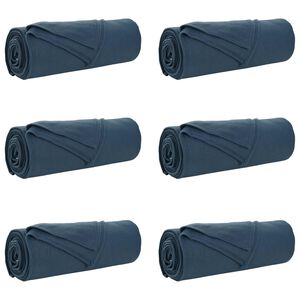 vidaXL Wohndecken 6 stk. Marineblau 280 x 210 cm 4.74 kg Fleece