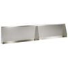 vidaXL St&uuml;tzmauer 2 stk. 100 x 12 x 50 cm Edelstahl Silber