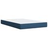vidaXL Boxspringbett mit Matratze Blau 120x200 cm Stoff