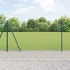 vidaXL Zaunpfosten Gr&uuml;n 25 x 1,2 m (25 x 25 mm Netz) Stahl und PVC
