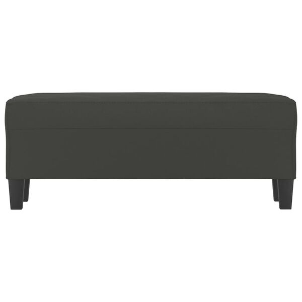 vidaXL Sitzbank Dunkelgrau 100x35x41 cm Mikrofasergewebe