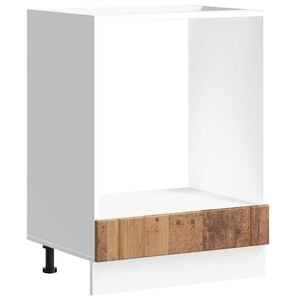 vidaXL Herdumbauschrank Lucca Altholz-Optik Holzwerkstoff