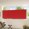 vidaXL Seitenmarkise Ausziehbar 117x600 cm Rot
