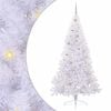 vidaXL K&uuml;nstlicher Weihnachtsbaum Wei&szlig; 210 cm PVC und Stahl