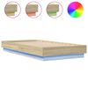 vidaXL Bettgestell mit LED Sonoma-Eiche 90x190 cm