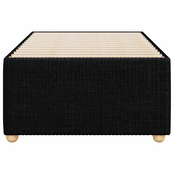 vidaXL Bettgestell Schwarz Stoff