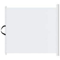 vidaXL Haustier-Barriere Ausziehbar Weiß 82,5x125 cm