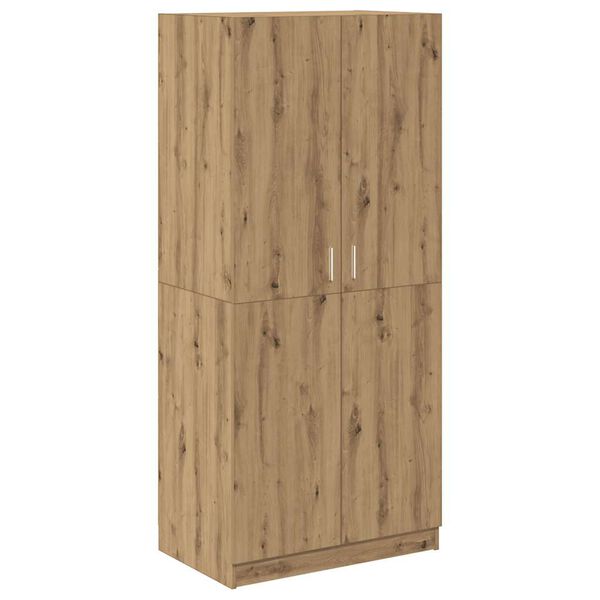 vidaXL Kleiderschrank Artisan-Eiche 90x52x200 cm Holzwerkstoff