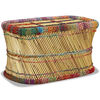 vidaXL Couchtisch Bambus mit Chindi-Details Mehrfarbig