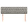 vidaXL Kopfteile Hellgrau 160x7x78/88 cm Samt