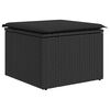 vidaXL 8-tlg. Garten-Sofagarnitur mit Kissen Schwarz Poly Rattan