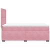 vidaXL Boxspringbett mit Matratze Rosa 80x200 cm Samt