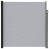 vidaXL Ausziehbares Seitenmarkise Grau 600 x 200 cm Polyester
