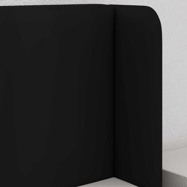 vidaXL Kopfteil Ohr Schwarz 40,5 x 40,5 x 4 cm PVC