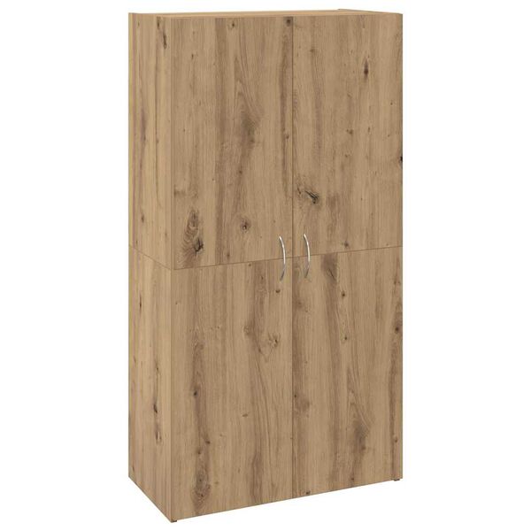 vidaXL B&uuml;roschrank mit Regal Altholz 60 x 32 x 115 cm Holzwerkstoff