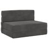 vidaXL Klappsofa Bett Dunkelgrau 100 x 80 x 60 cm Stoff