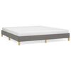vidaXL Bettgestell ohne Matratze Dunkelgrau 180x200 cm Stoff