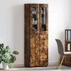 vidaXL Highboard Ger&auml;ucherte Eiche 60 x 35 x 182 cm Holzwerkstoff