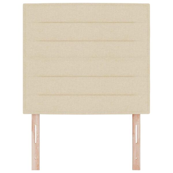 vidaXL Kopfteil mit Kopfteil Creme 100 cm Kunstleder