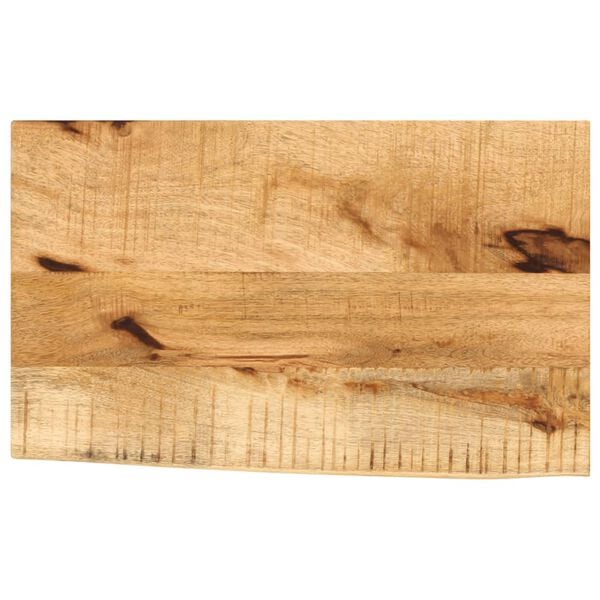 vidaXL Tischplatte 60x30x2,5 cm Baumkante Massivholz Raues Mangoholz