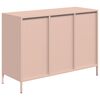 vidaXL Sideboard Rosa 101,5x39x73,5 cm Kaltgewalzter Stahl