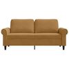 vidaXL 2-Sitzer-Sofa Braun 140 cm Samt