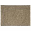 vidaXL Bereichsteppich Nat&uuml;rlich und Schwarz 160 x 230 cm Jute