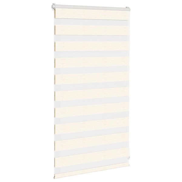 vidaXL Doppelrollo Marmorbeige 70x100 cm Stoffbreite 65,9 cm Polyester