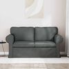 vidaXL Sofa Dunkelgrau Gesamtabmessungen: 155 x 82 x 80 cm (B x T x H)