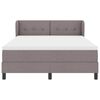 vidaXL Boxspringbett mit Matratze Taupe 140 x 190 cm Stoff