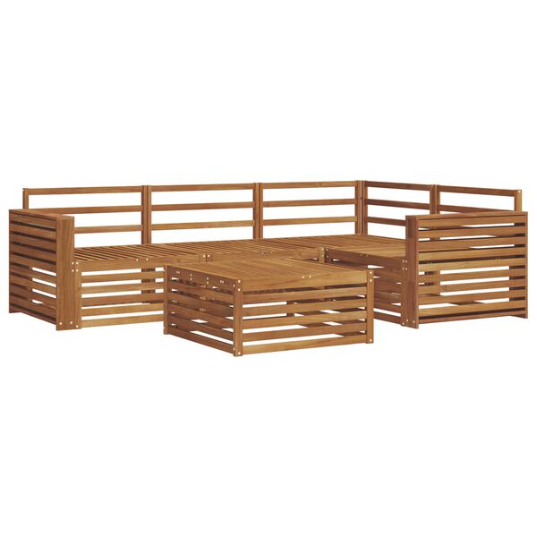 vidaXL Outdoor-Sofagarnitur 5 pcs Natur Massivholz Akazie