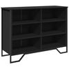 vidaXL Sideboard Schwarz 101x35,5x74,5 cm Holzwerkstoff