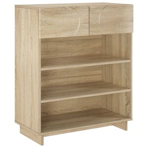 vidaXL Schuhschrank 73 x 38 x 87,5 cm Holzwerkstoff Sonoma-Eiche