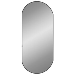 vidaXL Wandspiegel Schwarz 90x40 cm Oval