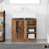 vidaXL Badezimmerschrank mit T&uuml;r Altholz 63 x 29 x 55 cm Holzwerkstoff