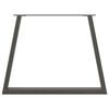 vidaXL Esstisch Beine V-Form 2 Stück Anthrazit 100x(72-73,3) cm Stahl