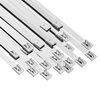 vidaXL Kabelbinder 50 stk. 7,9 x 300 mm Silber