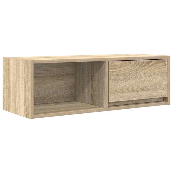 vidaXL TV-Schrank Sonoma-Eiche 80x31x25,5 cm Holzwerkstoff