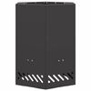 vidaXL Rauchfreie Feuerstelle Schwarz 38 x 38 x 51 cm Wetterfeststahl
