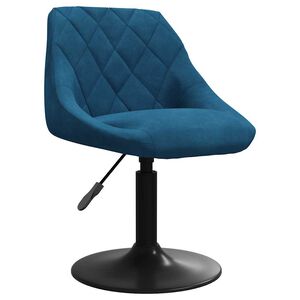 vidaXL Barhocker Blau Samt