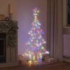 vidaXL Weihnachtsbaum mit 160 LEDs Mehrfarbig 150 cm Acryl