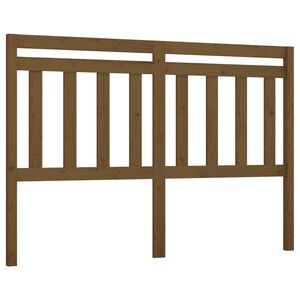 vidaXL Kopfteil Honigbraun 126x4x100 cm Massivholz Kiefer
