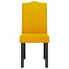 vidaXL Esszimmerst&uuml;hle 2 Stk. Gelb Samt