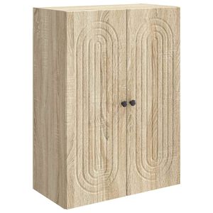 vidaXL Wandschrank Sonoma-Eiche 66 x 34,5 x 90 cm Holzwerkstoff