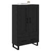 vidaXL Highboard Schwarz Eichen-Optik 69,5 x 31 x 115 cm Holzwerkstoff